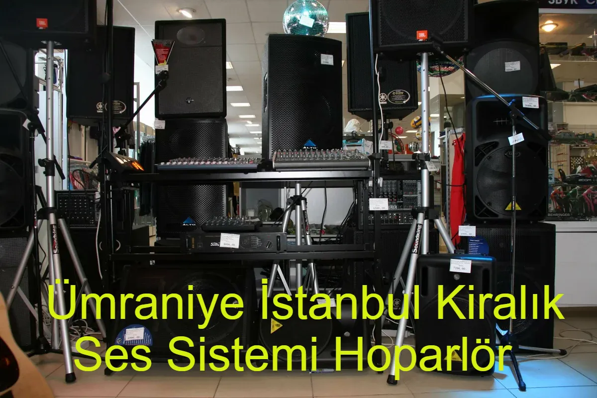 Ümrani̇ye Kiralık Ses Sistemi Hoparlör